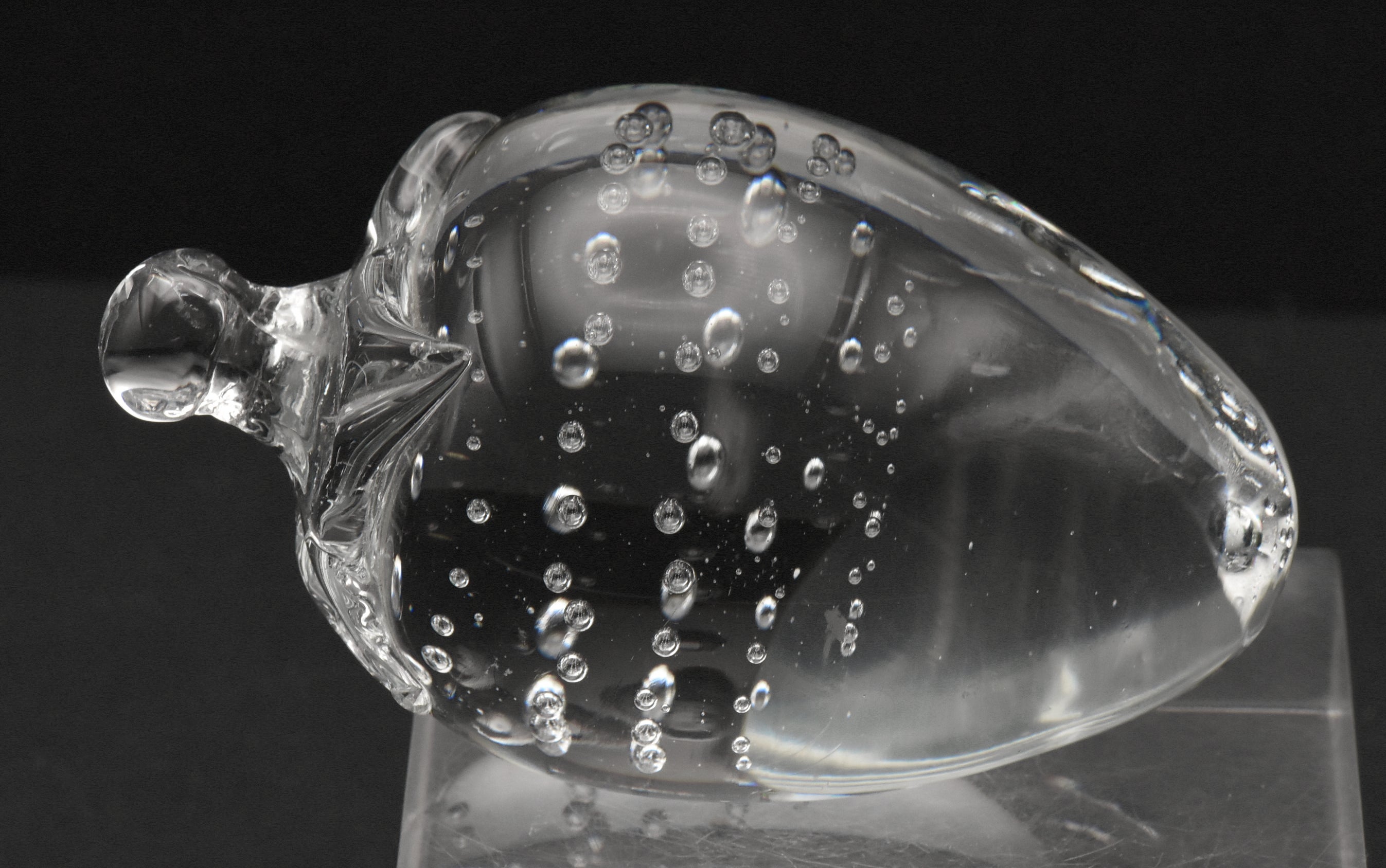 Vintage Crystal Strawberry Paperweight
