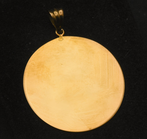 Gold Tone Sterling Silver Pendant