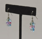 Crystallized Swarovski Color Sterling Silver Dangle Earrings