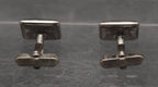 Swank - Vintage Sterling Silver Red Enamel Cuff Links