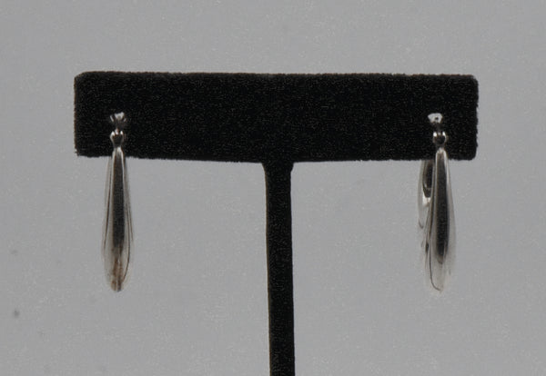 Vintage Sterling Silver Swept Wing Door Knocker Earrings