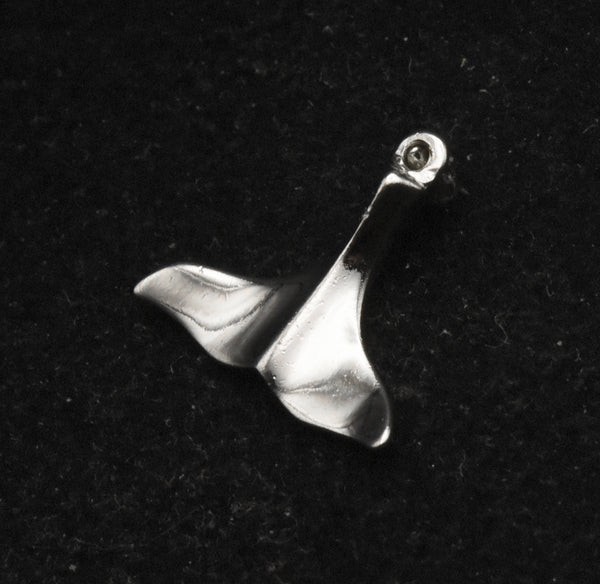 Rembrandt Charms - Vintage Sterling Silver Whale Tail Charm