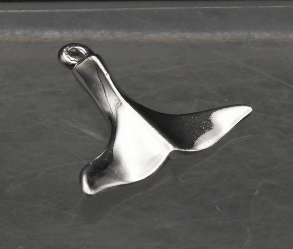 Rembrandt Charms - Vintage Sterling Silver Whale Tail Charm