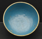 Lovely Vintage Metal Teal Cloisonne Enamel Decorated Bowl