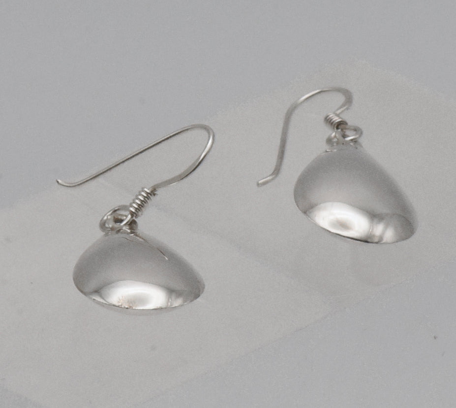 Vintage Sterling Silver Teardrop Dangle Earrings