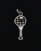 Vintage Sterling Silver Tennis Charm