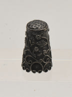 Vintage Sterling Silver Ornate Thimble