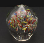 Vintage Handmade Glass Colorful "Confetti" Paperweight