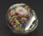 Vintage Handmade Glass Colorful "Confetti" Paperweight