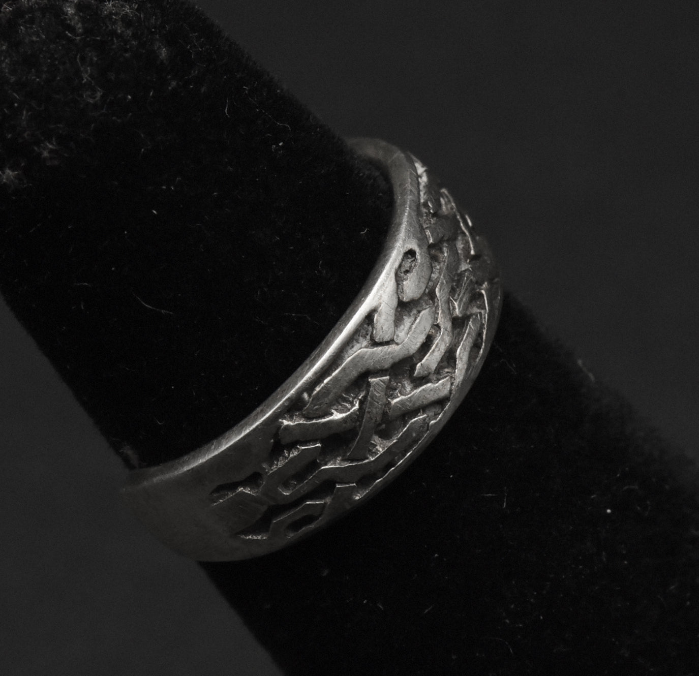 Vintage Sterling Silver Celtic Knot Open Shank Adjustable Toe Ring - Size 3.25+