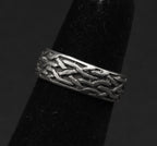 Vintage Sterling Silver Celtic Knot Open Shank Adjustable Toe Ring - Size 3.25+