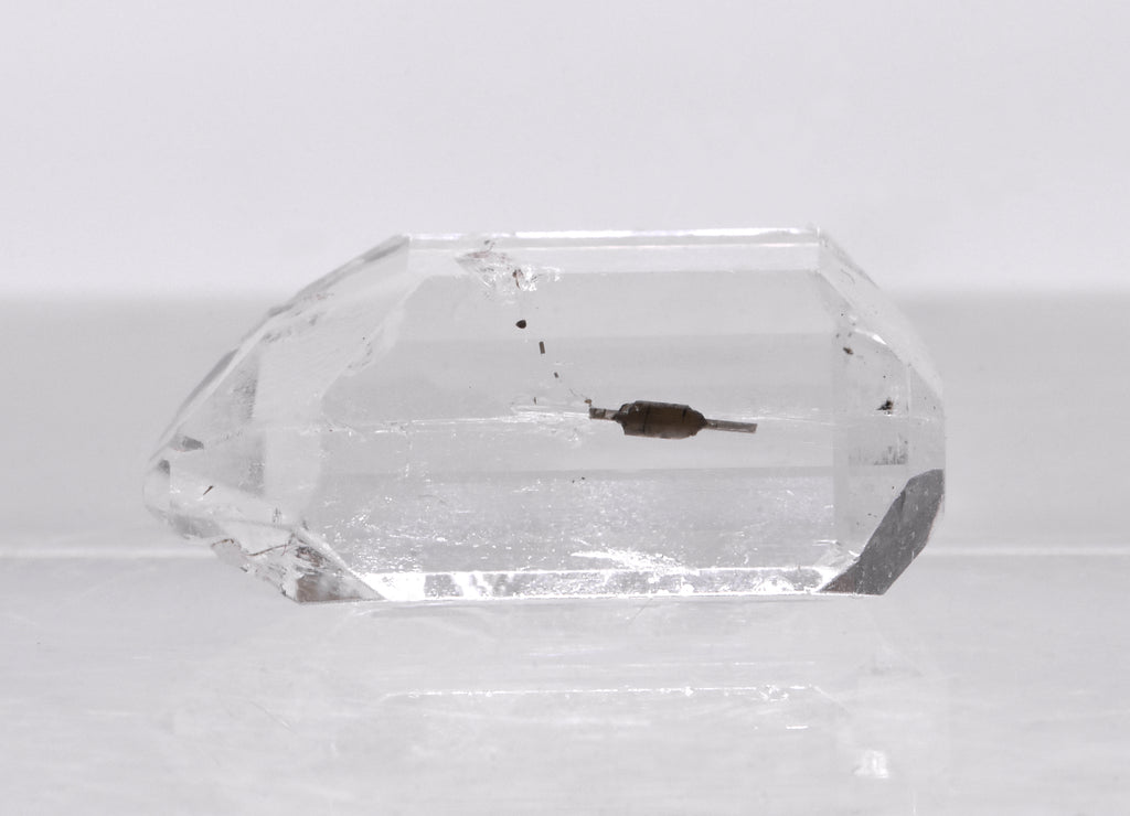 Stunning Double Terminated Faceted Gem Quality Colorless Topaz Crystal