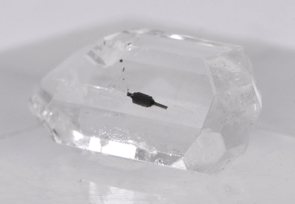 Stunning Double Terminated Faceted Gem Quality Colorless Topaz Crystal