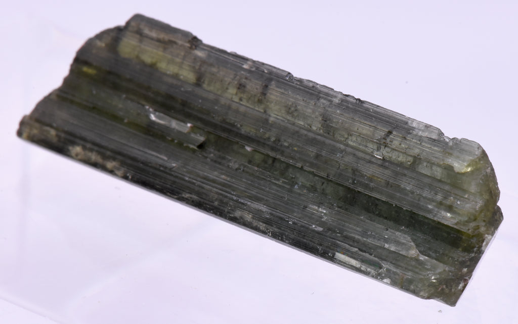Green Elbaite Tourmaline Crystal Specimen - Brazil