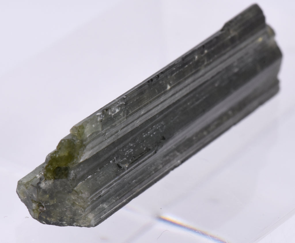 Green Elbaite Tourmaline Crystal Specimen - Brazil