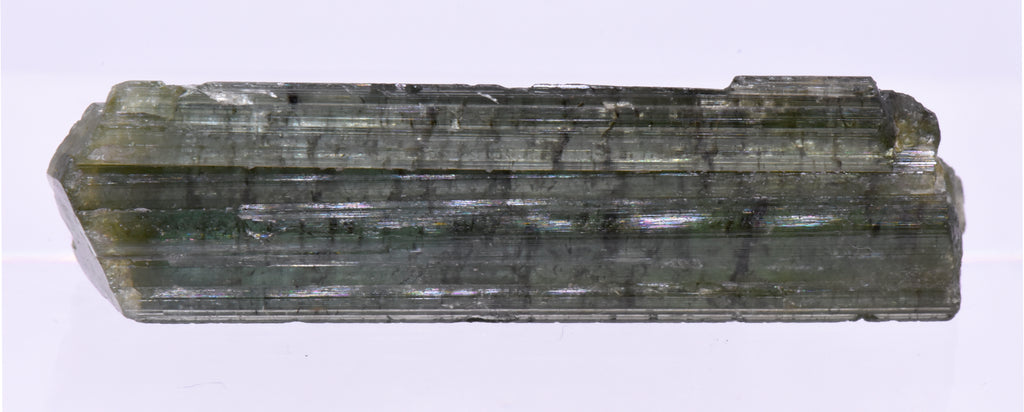 Green Elbaite Tourmaline Crystal Specimen - Brazil