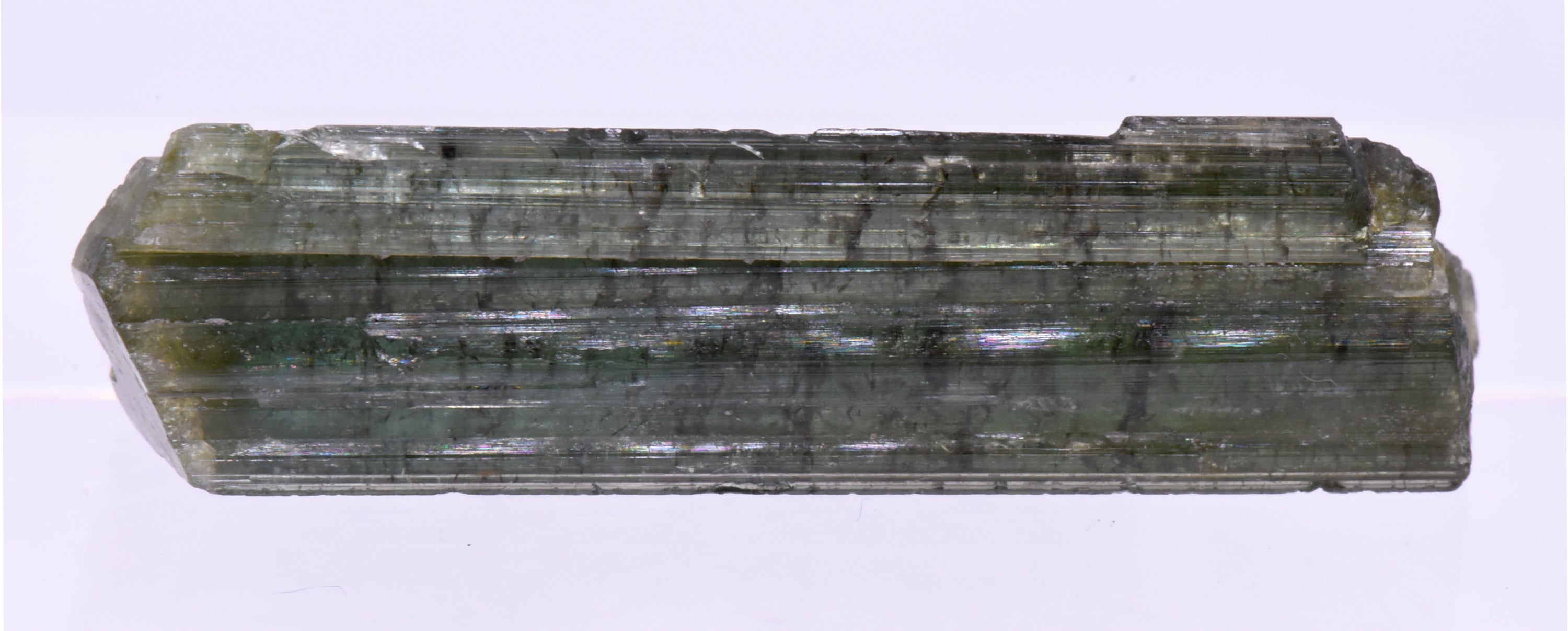 Green Elbaite Tourmaline Crystal Specimen - Brazil