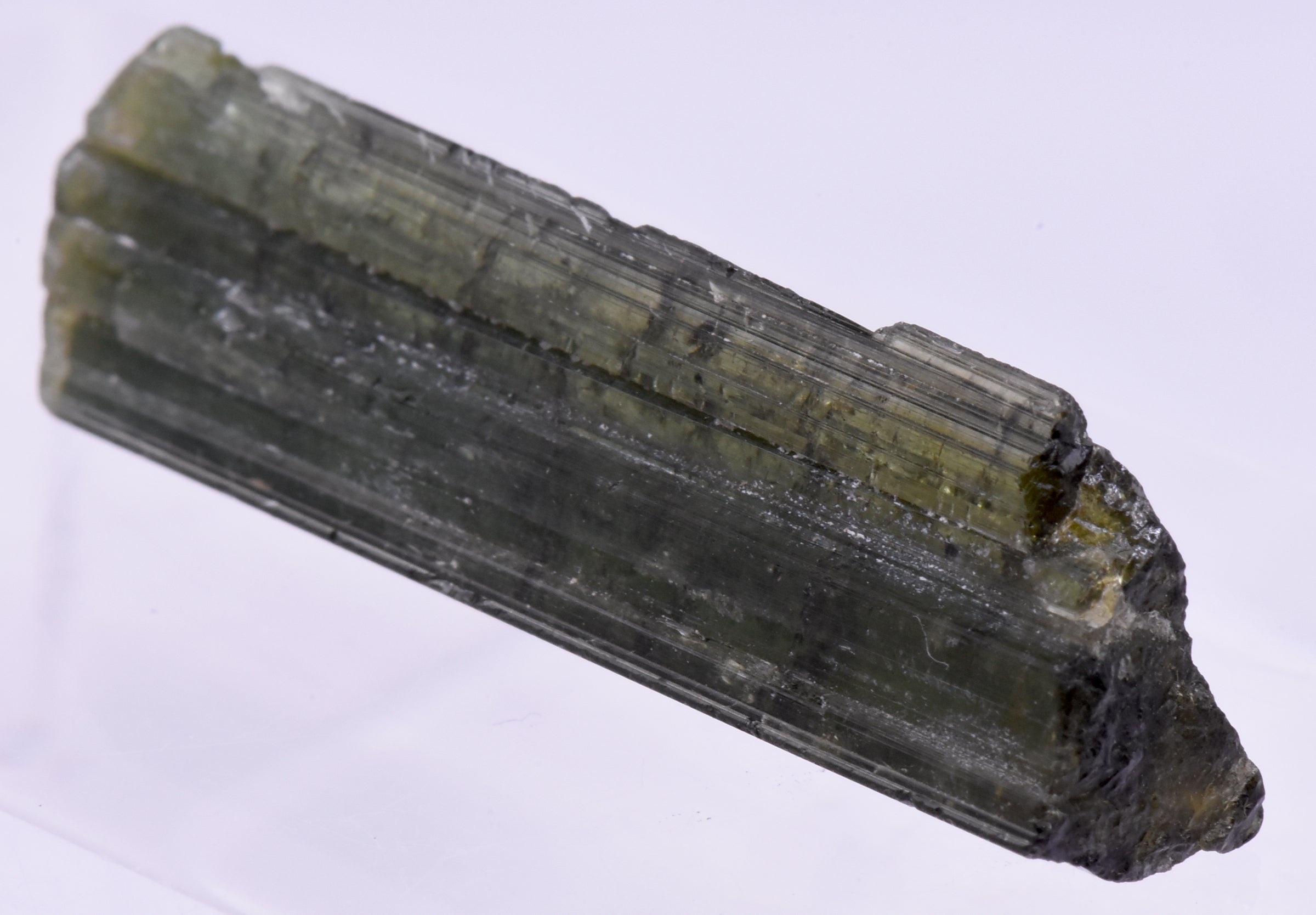 Green Elbaite Tourmaline Crystal Specimen - Brazil