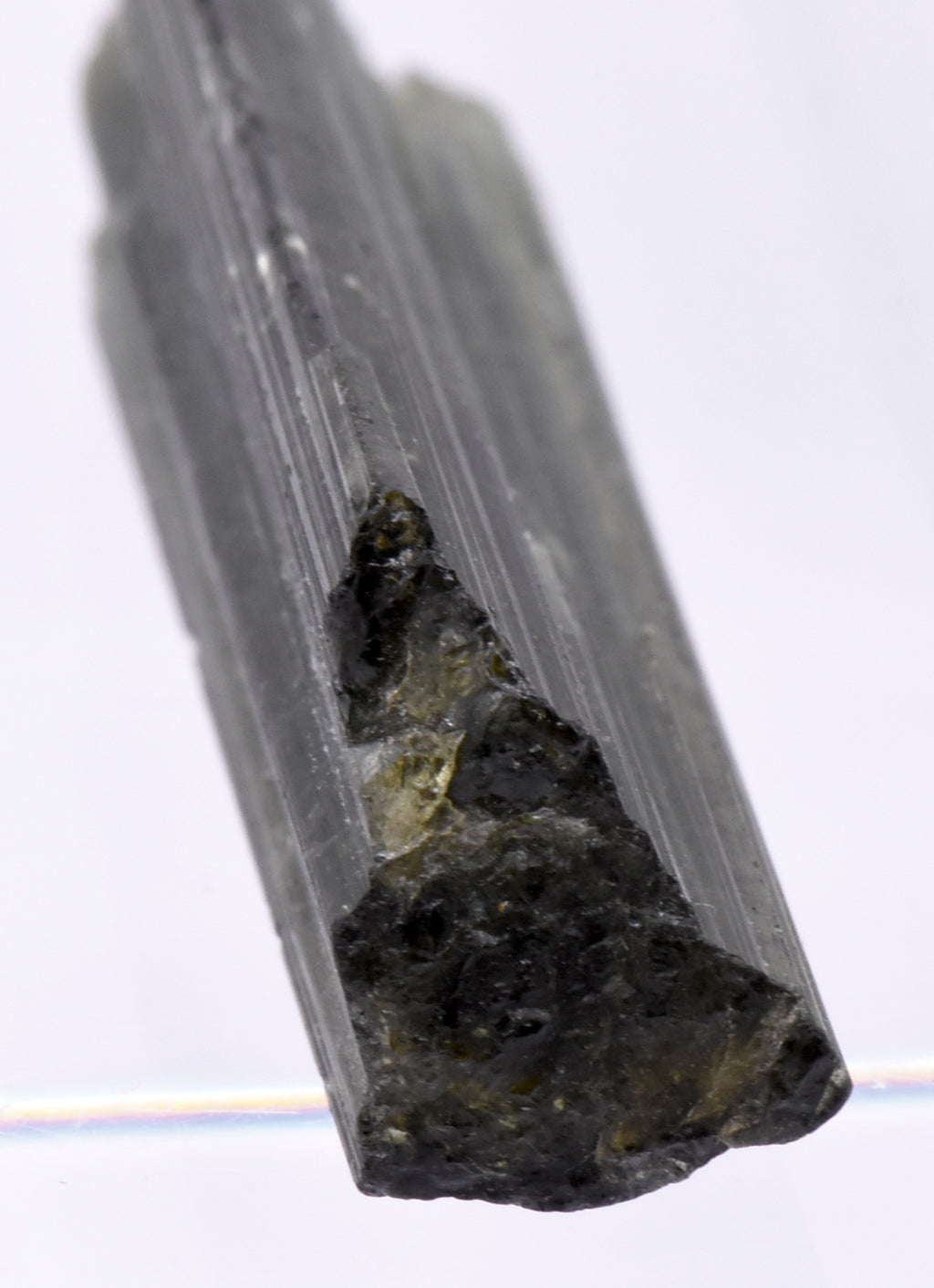 Green Elbaite Tourmaline Crystal Specimen - Brazil