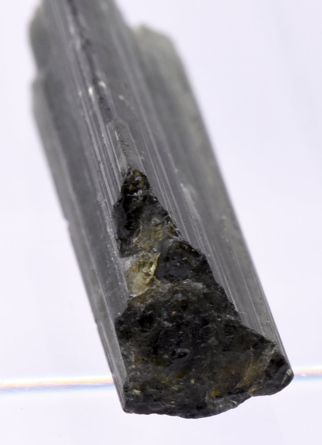 Green Elbaite Tourmaline Crystal Specimen - Brazil