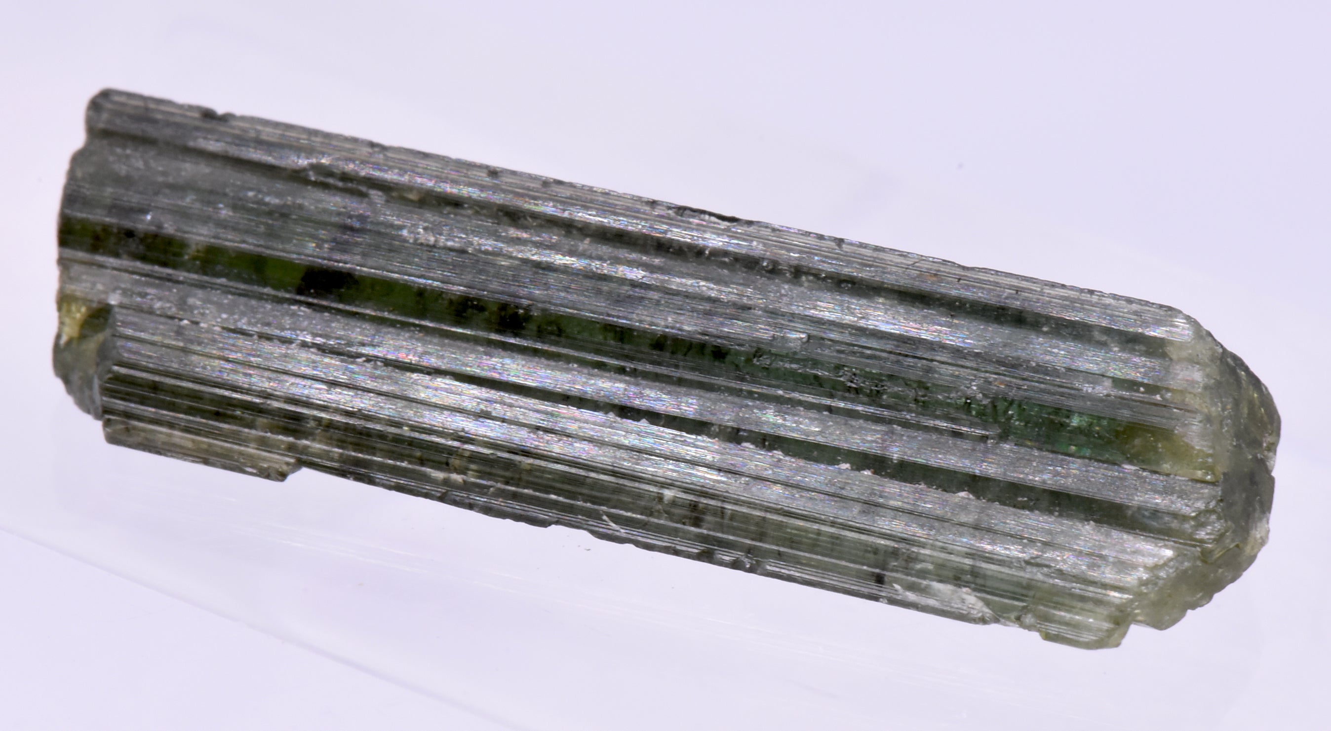 Green Elbaite Tourmaline Crystal Specimen - Brazil