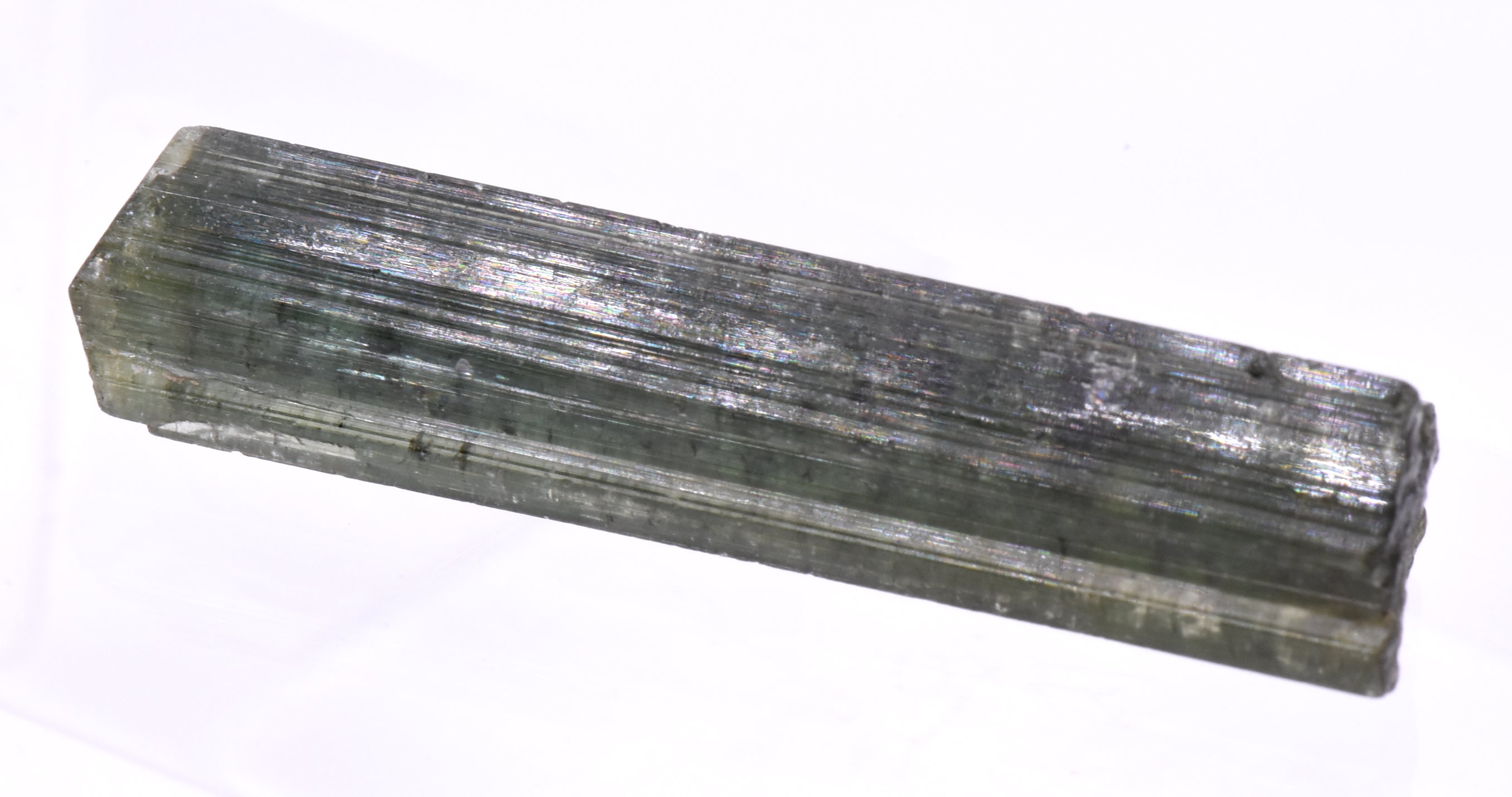 Green Elbaite Tourmaline Crystal Specimen - Brazil