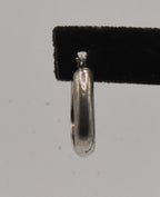 UNMATCHED Vintage Sterling Silver Triangle Hoop Earring