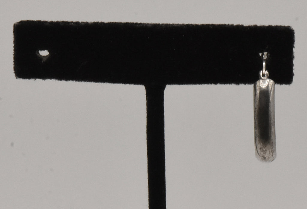 UNMATCHED Vintage Sterling Silver Triangle Hoop Earring