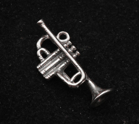 Vintage Sterling Silver Trumpet Charm