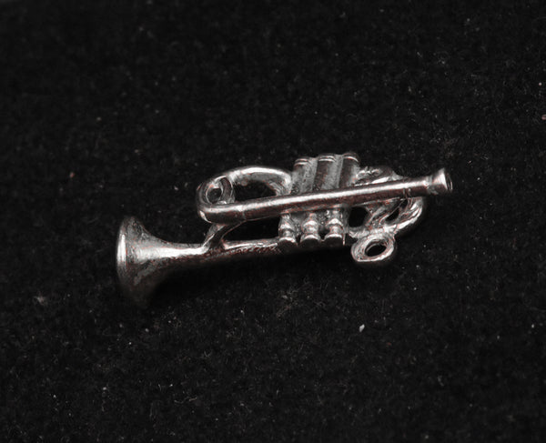 Vintage Sterling Silver Trumpet Charm