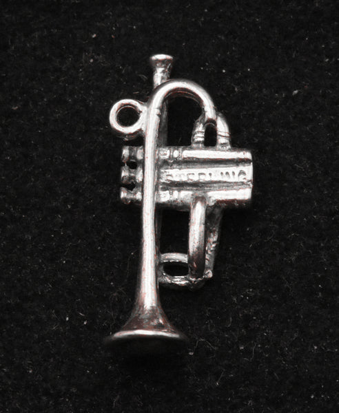 Vintage Sterling Silver Trumpet Charm