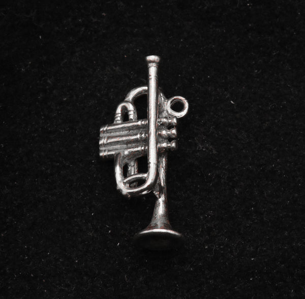 Vintage Sterling Silver Trumpet Charm