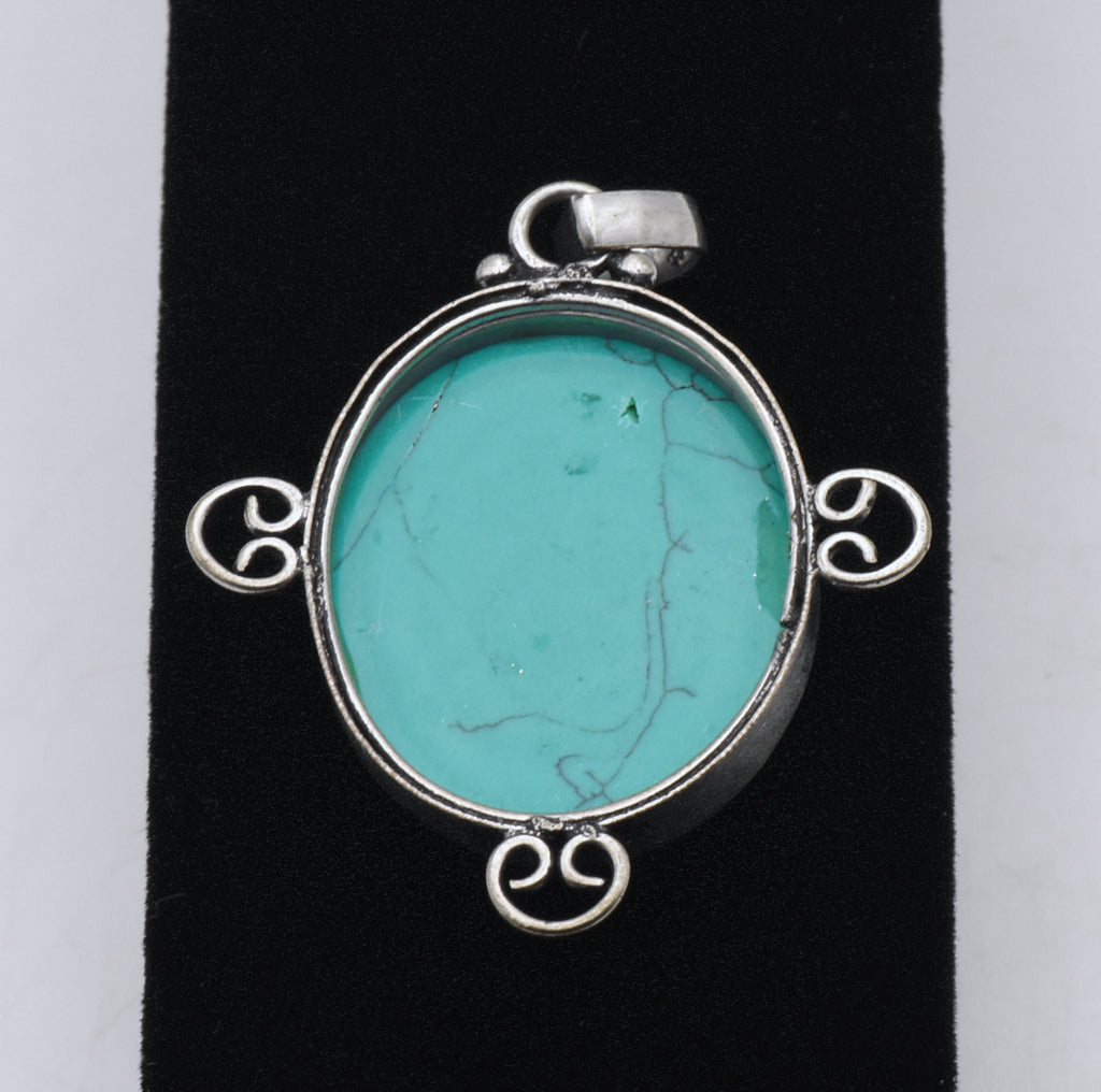 Sterling Silver Turquoise Pendant