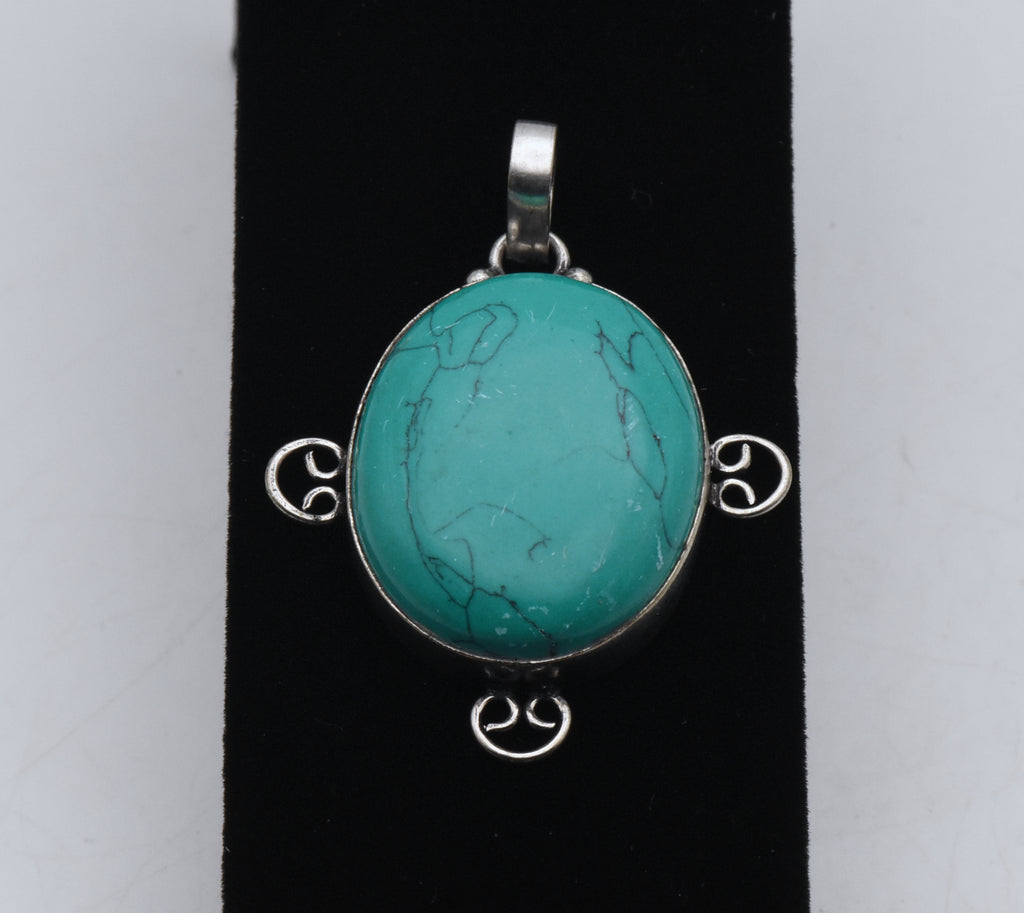 Sterling Silver Turquoise Pendant