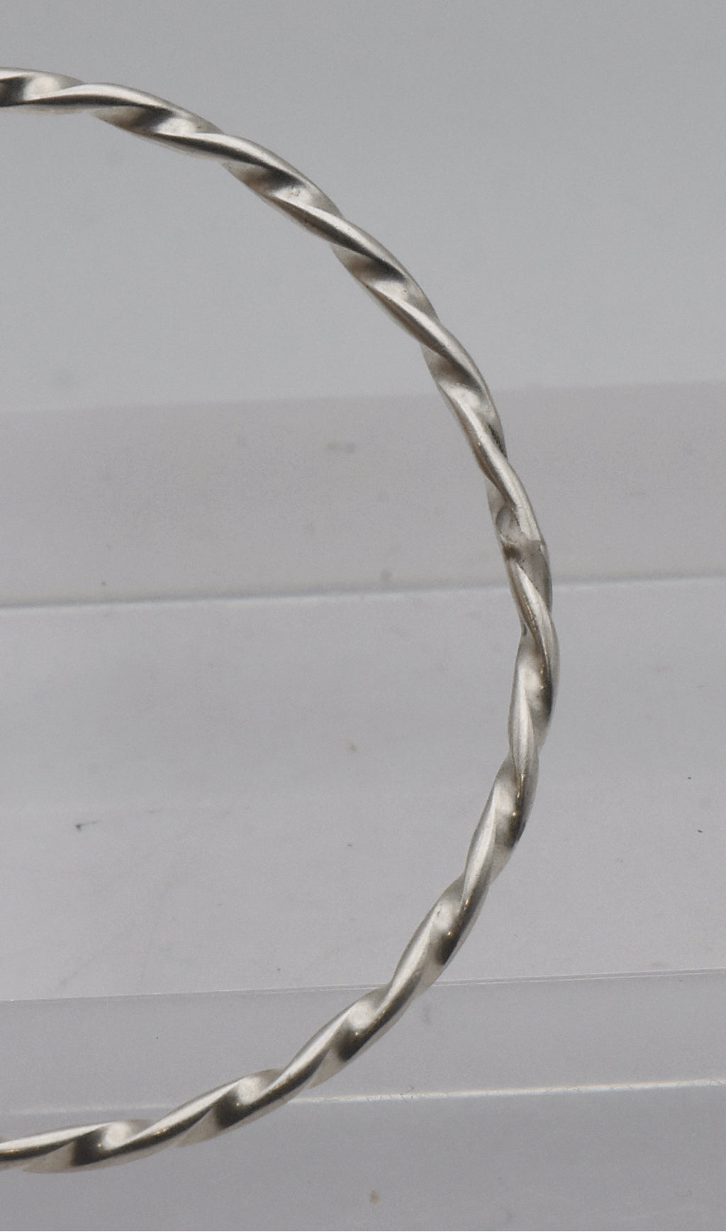 Vintage Sterling Silver Twisted Bangle Bracelet