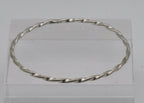 Vintage Sterling Silver Twisted Bangle Bracelet