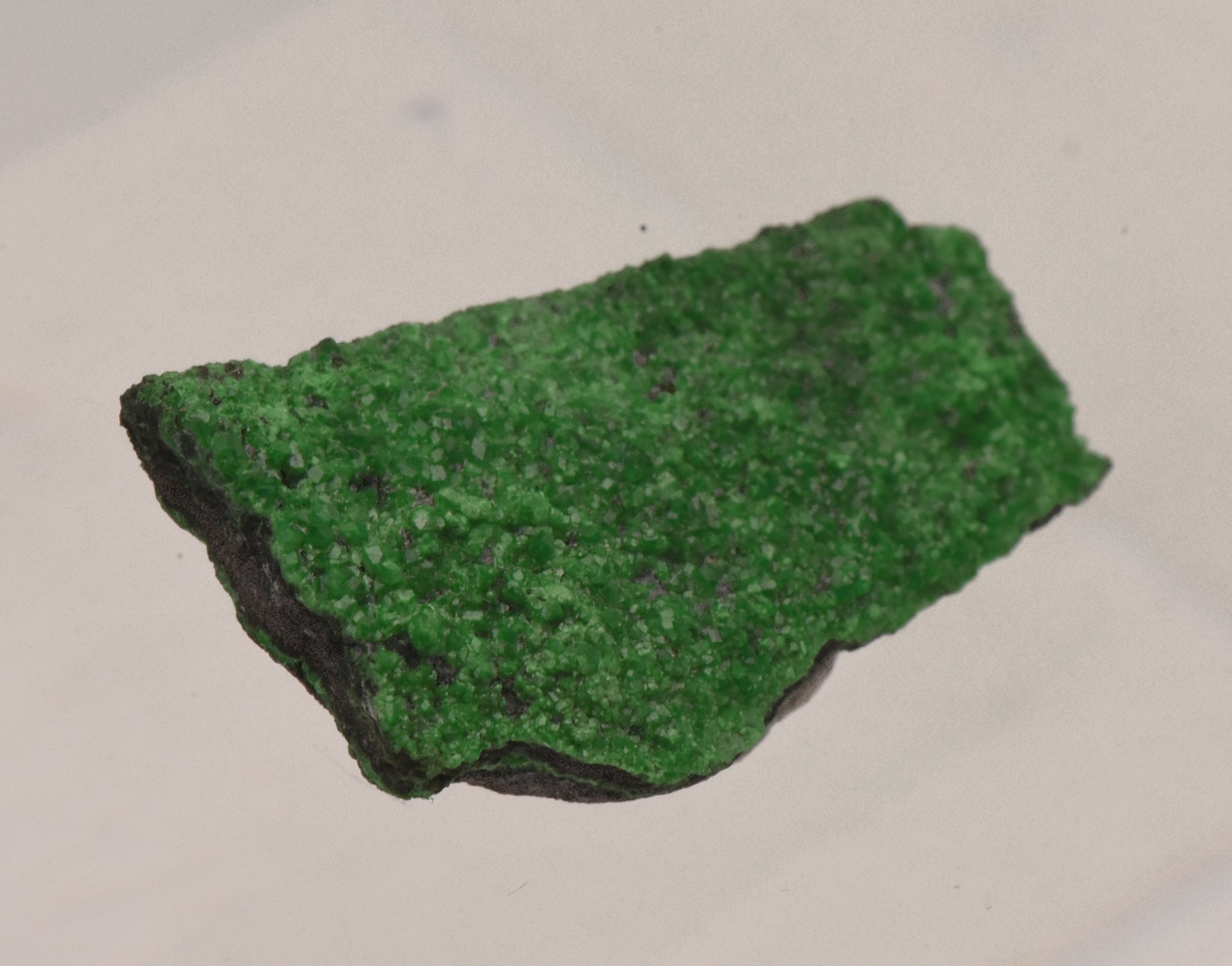 Uvarovite Crystal Cluster Thumbnail Specimen - Russia