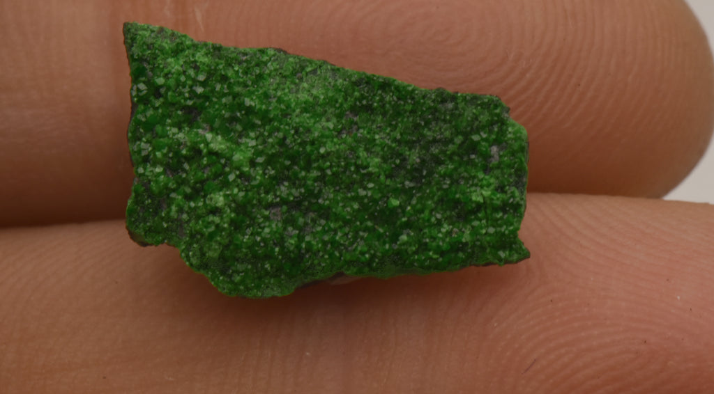 Uvarovite Crystal Cluster Thumbnail Specimen - Russia