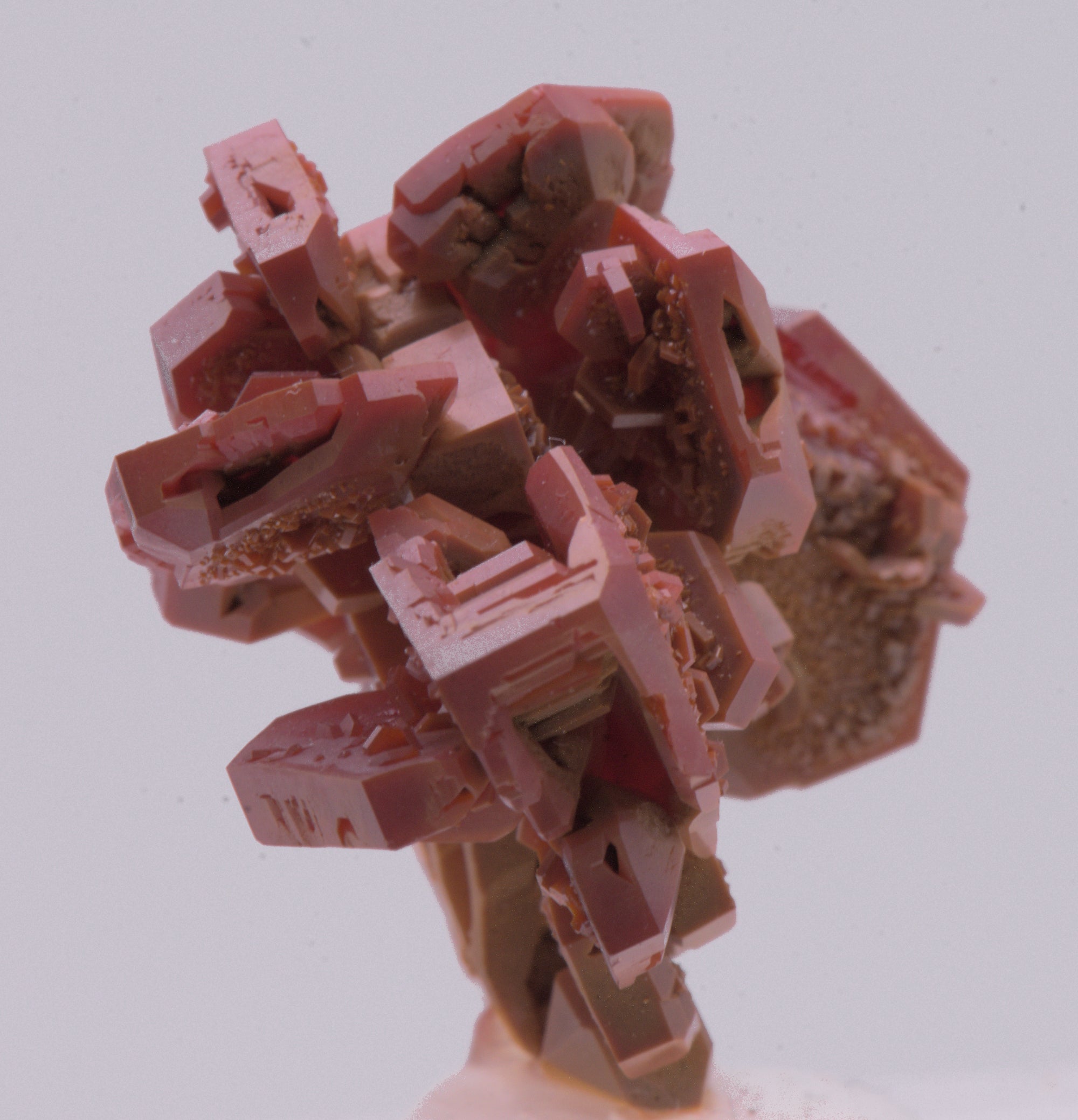 Vanadinite Crystal Cluster Mineral Specimen - Morocco