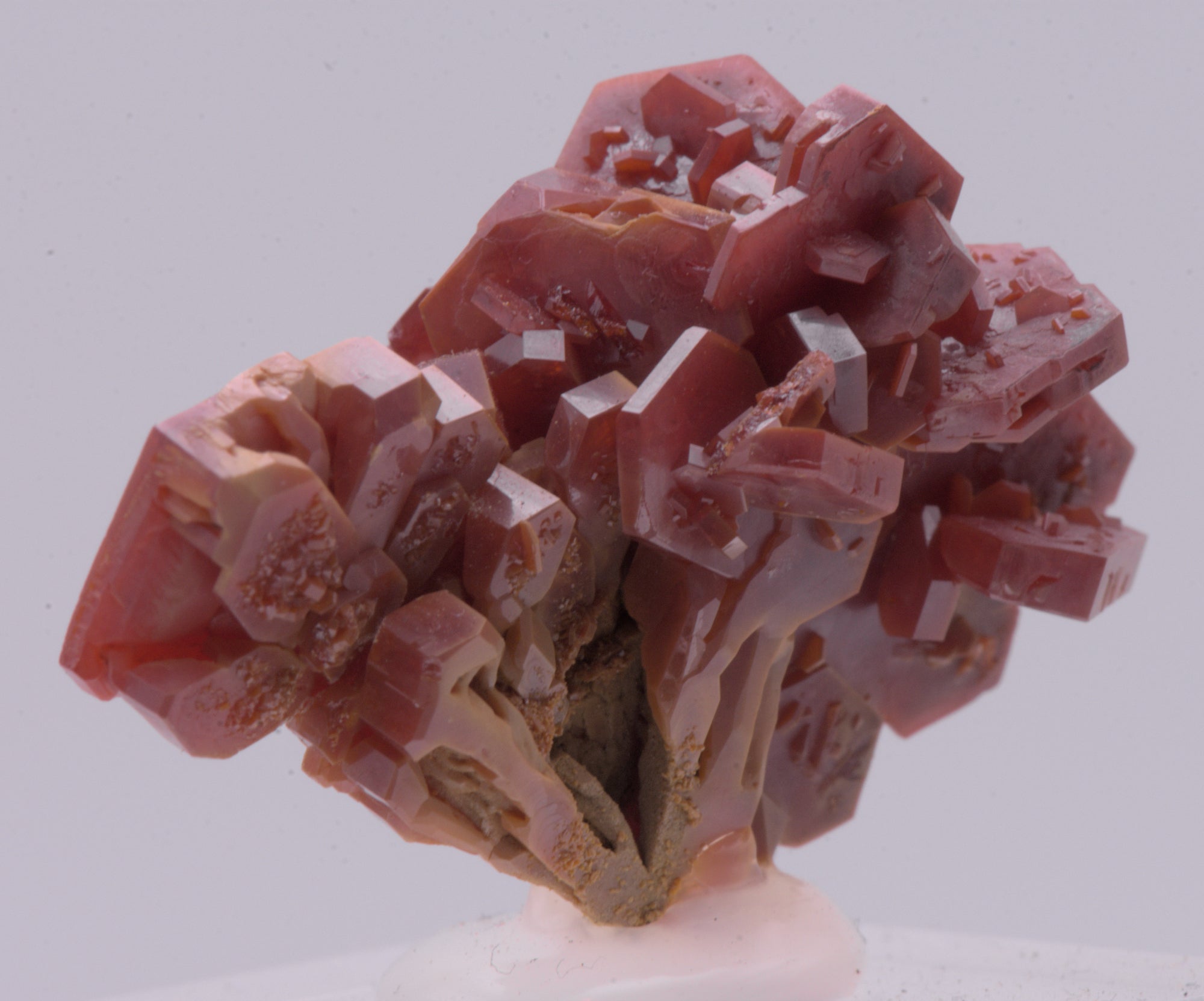 Vanadinite Crystal Cluster Mineral Specimen - Morocco