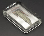 Vintage New York Advertising Glass Paperweight with Flatiron Building